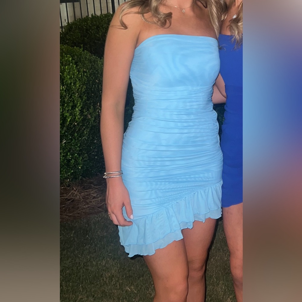 More to come blue dress